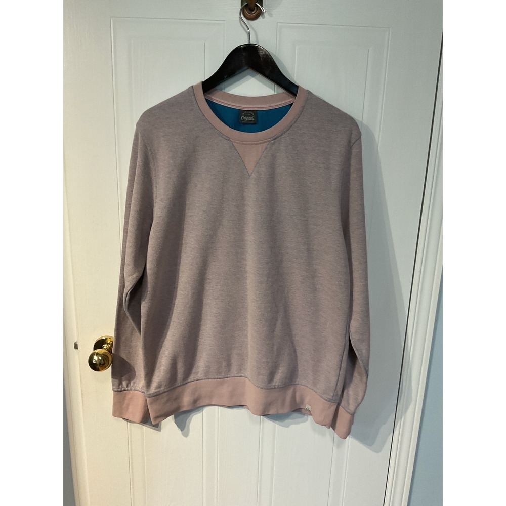 Jack & Jones Originals Sweatshirt Mens Large Pink Good V-Stitch Pullover